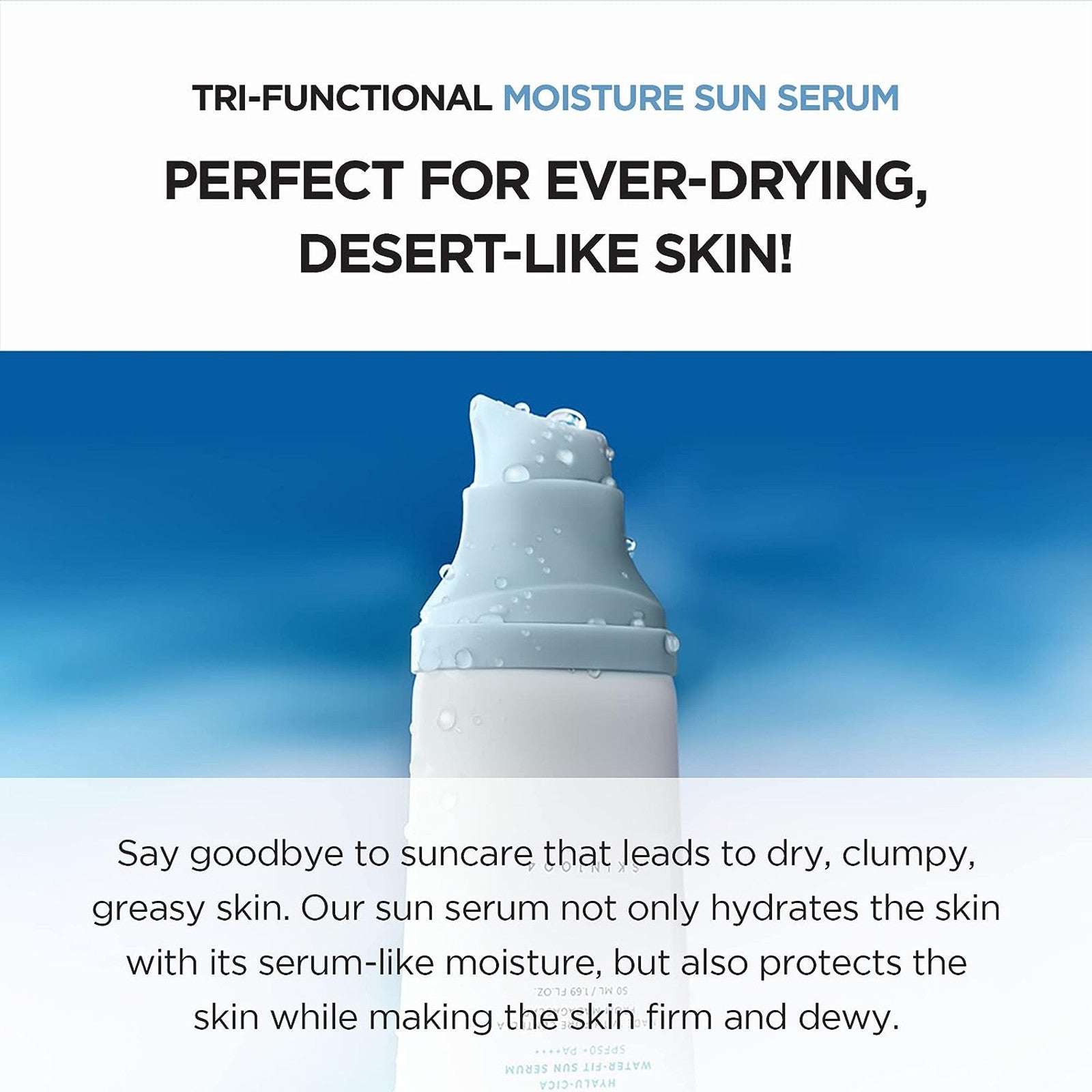 SKIN1004 Madagascar Centella Hyalu-Cica Water-Fit Sun Serum SPF50+ PA++++ - Osadia Concept Store