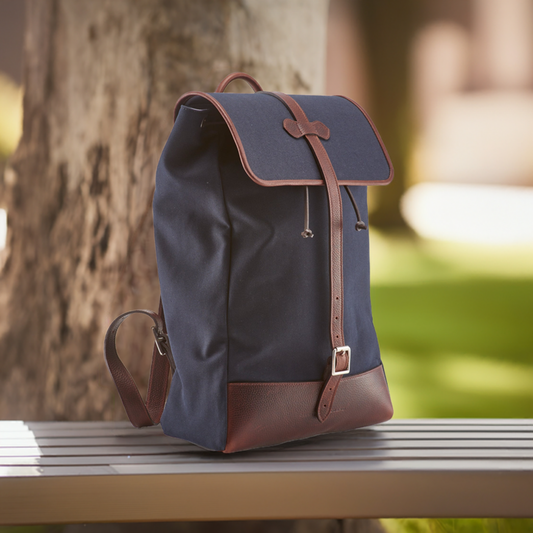 WANDERLUST Cotswold Canvas Backpack ~ Classic Navy - Osadia Concept Store