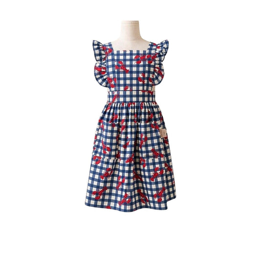 Nautical Lobster Little Hostess Apron