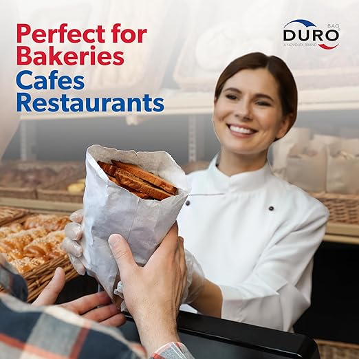 Lagasse Bag GW12-500#12 Bag Size Bleached Paper Bag (QTY:500)