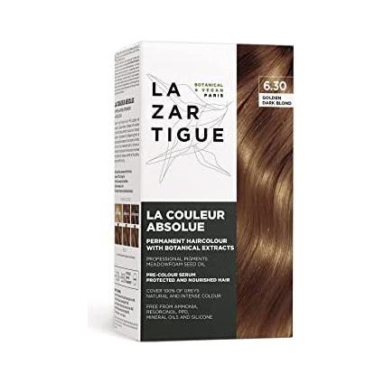 Lazartigue La Couleur Absolue Permanent Hair Color Kit 6.30 Golden Dark Blond