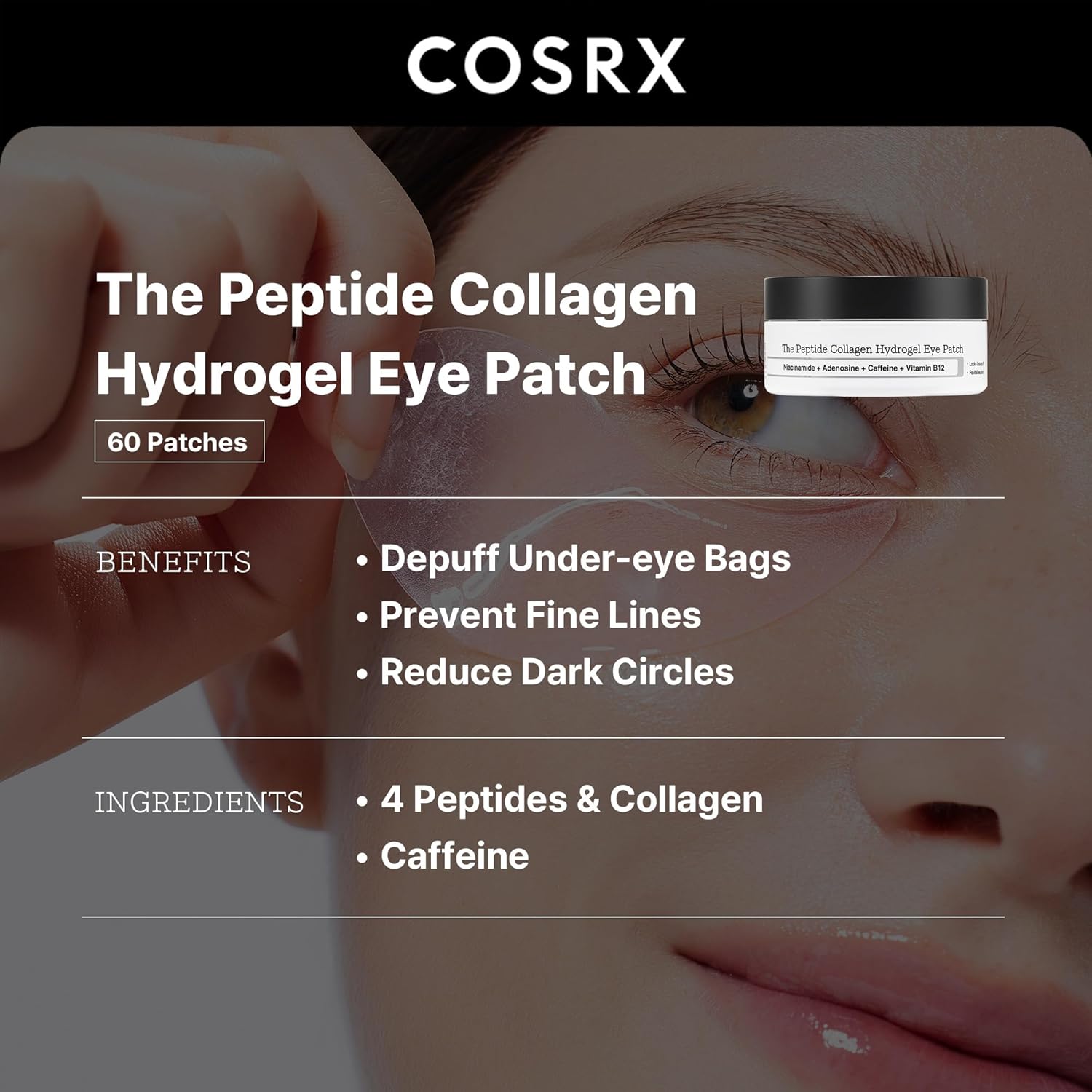 Cosrx The Peptide Collagen Hydrogel Eye Patch - Osadia Concept Store