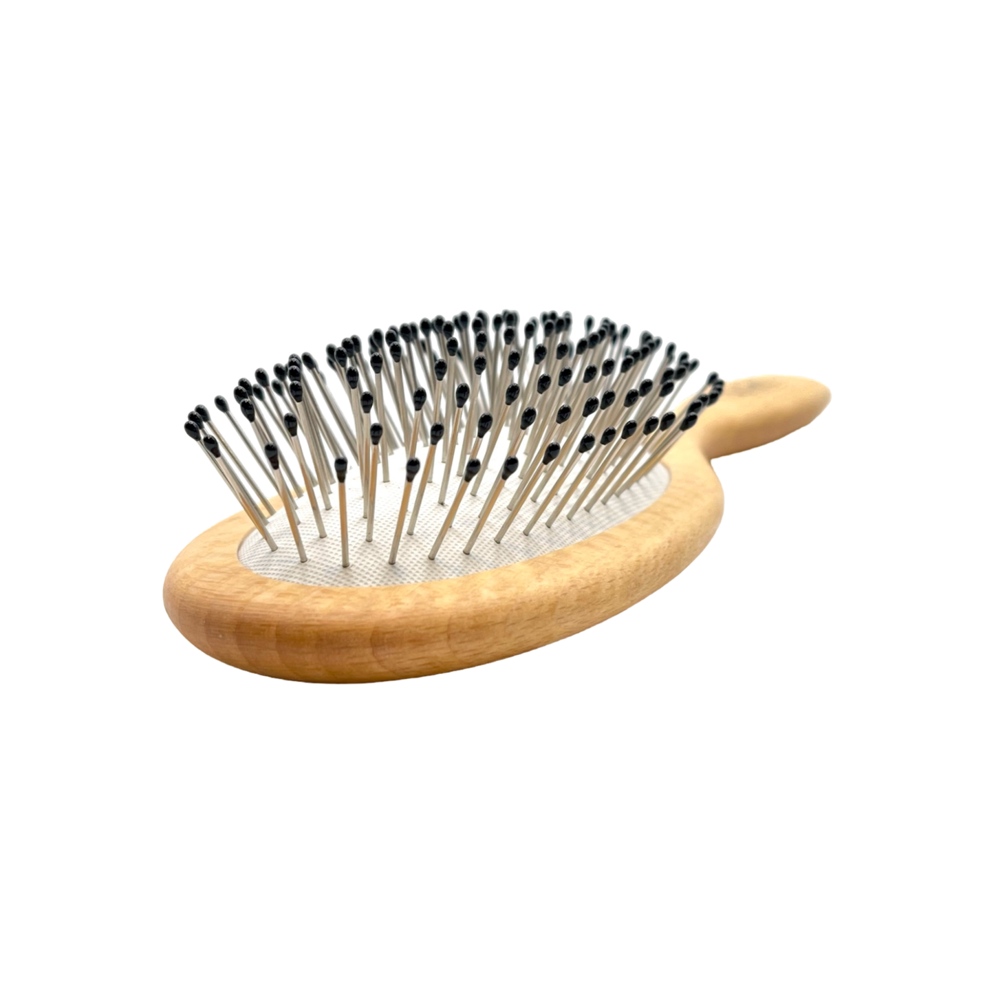 Dural Rubber Cushion Beech Wood Hair Brush, Steel Pins with Ball Tips