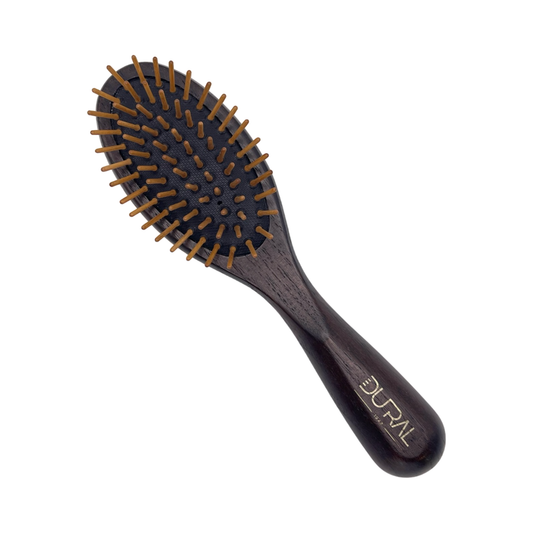 Dural ash wood, rubber cushion Hair Brush with wooden pins