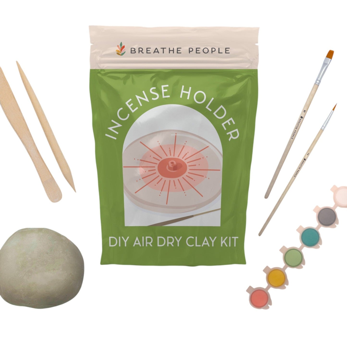 DIY Air Dry Clay Kit- Make Your Own Incense Holder
