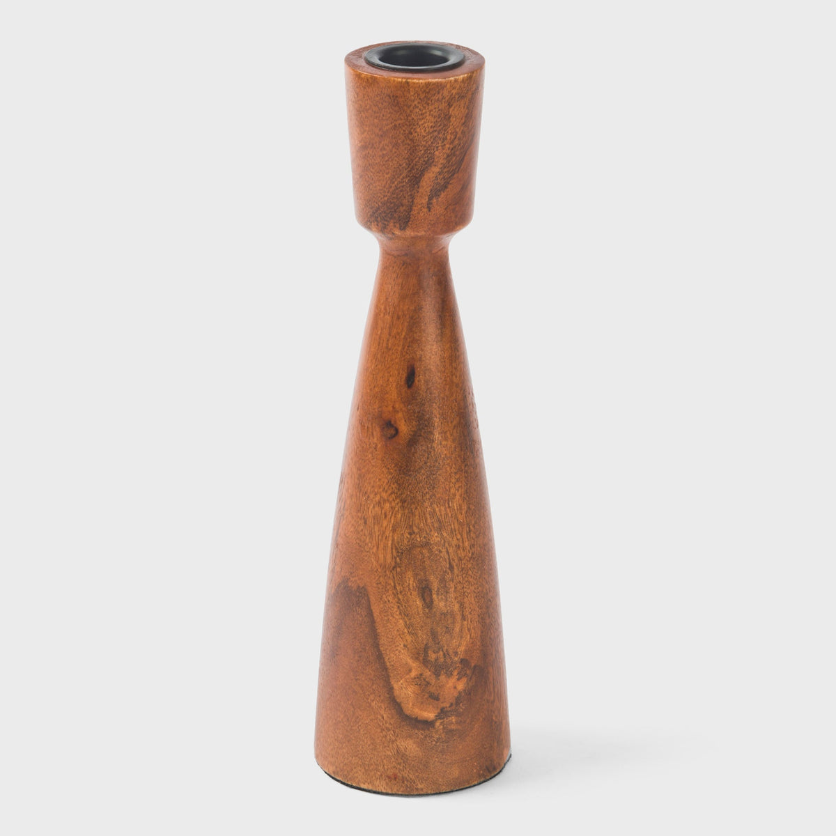 Hearth Mango Wood Taper Candlestick Holder