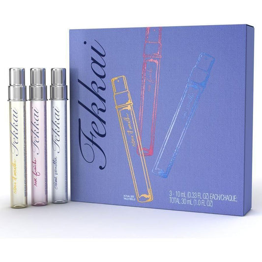 Fekkai Citrus Mint, Fresh Rose, Vanilla Cream Hair Fragrance Mist Mini Collection 1 Oz