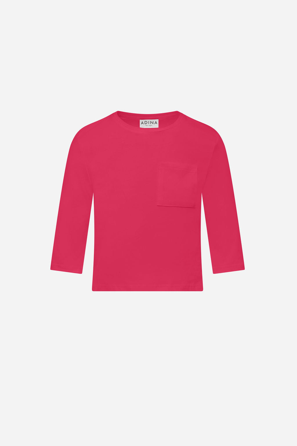 Pocket Tee- Hot Pink