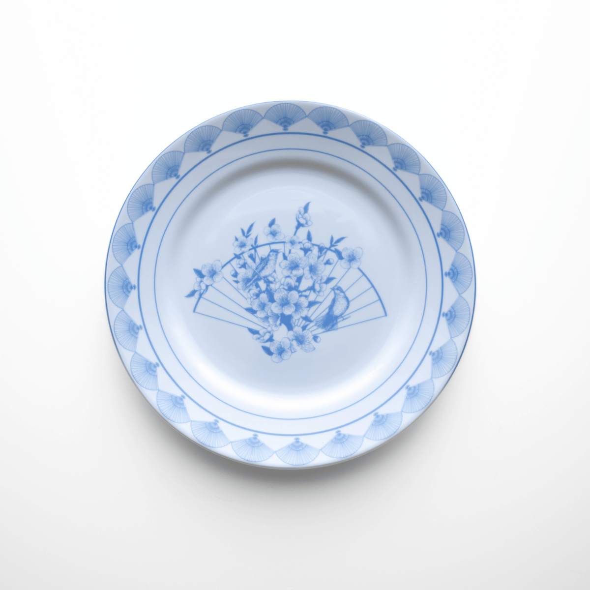 Blue Nightingale 12-Piece Porcelain Dinnerware Set
