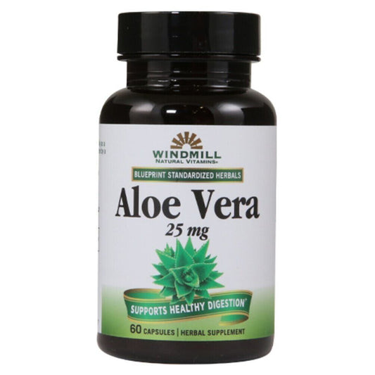 Windmill Natural Vitamins Aloe Vera 25 Mg Herbal Supplement