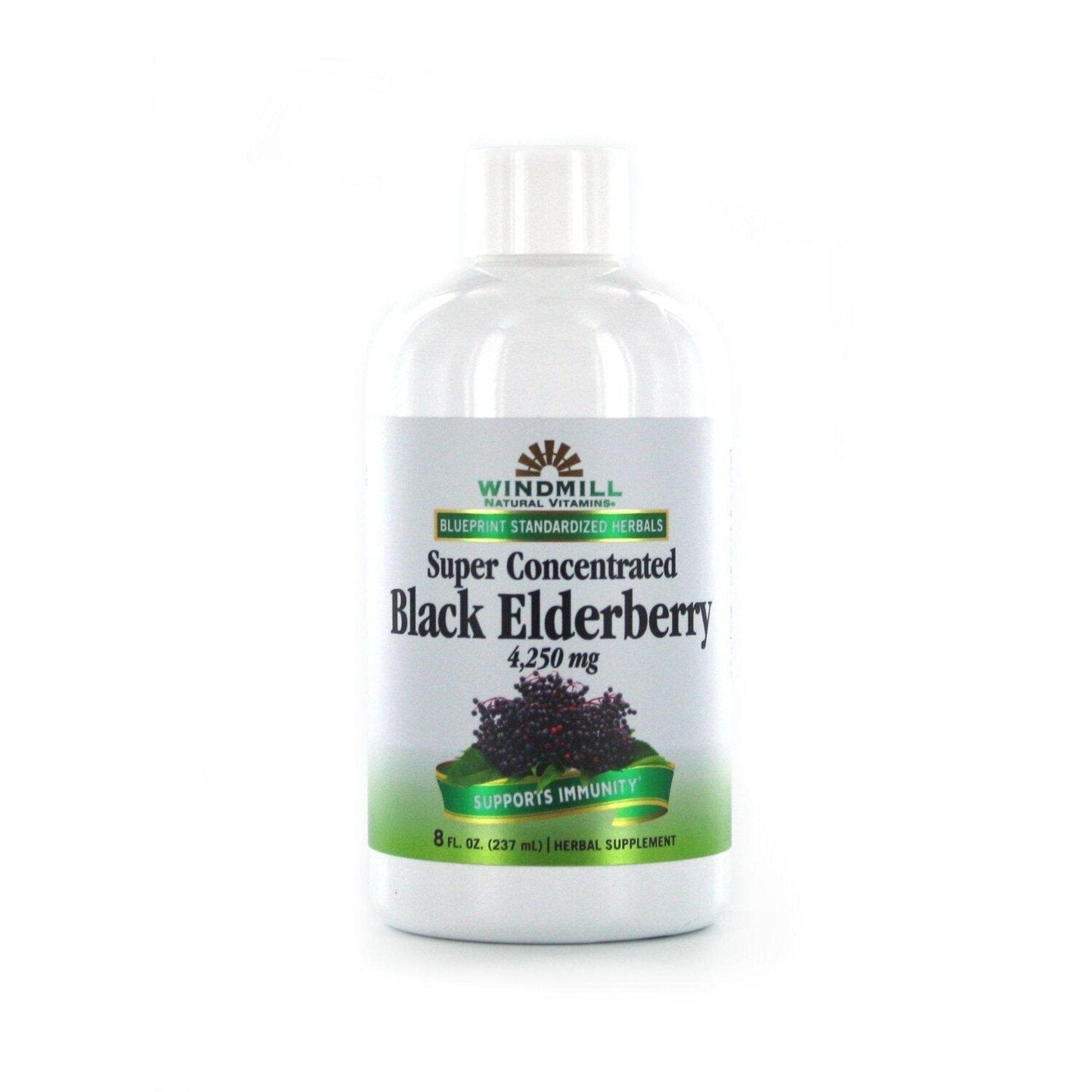 Windmill Natural Vitamins Super Concentrated Black Elderberry, 8 Fl Oz