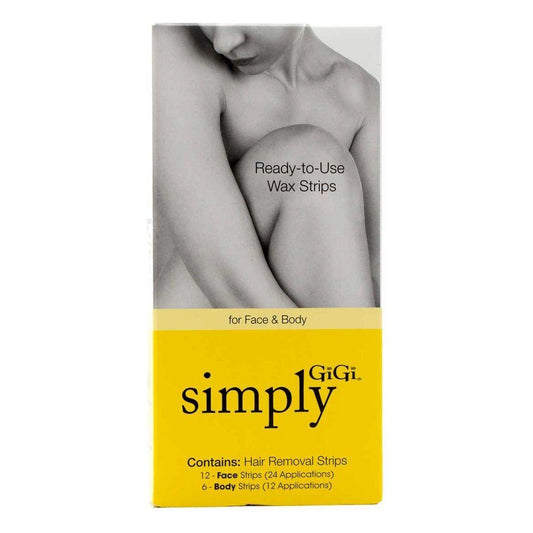 Gigi Simply Hair Removal Strips 12 Face - 6 Body