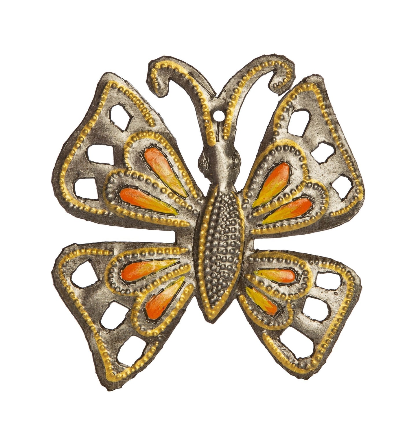 Orange Butterfly Ornament