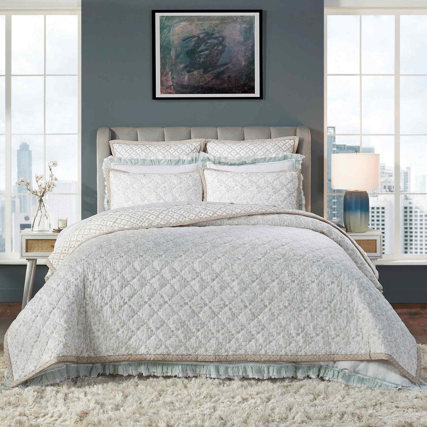 Bliss Printed Cotton Quilted Quilt