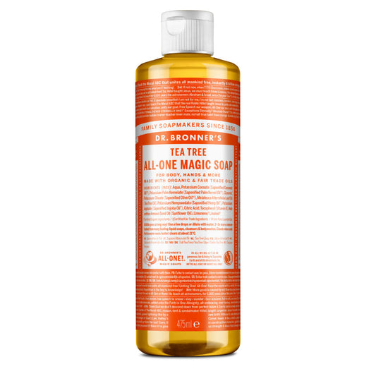Dr. Bronner's Pure Castile Liquid Soap Hemp Tea Tree -- 16 Fl Oz