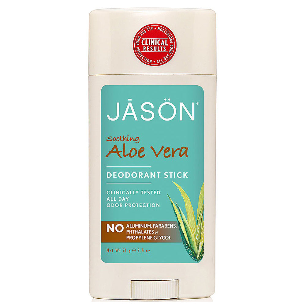 Jason Soothing Aloe Vera Pure Natural Deodorant Stick, 2.5 Oz