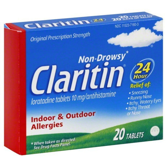 Claritin 24 Hour Non-Drowsy Allergy Relief Tablets,10 Mg