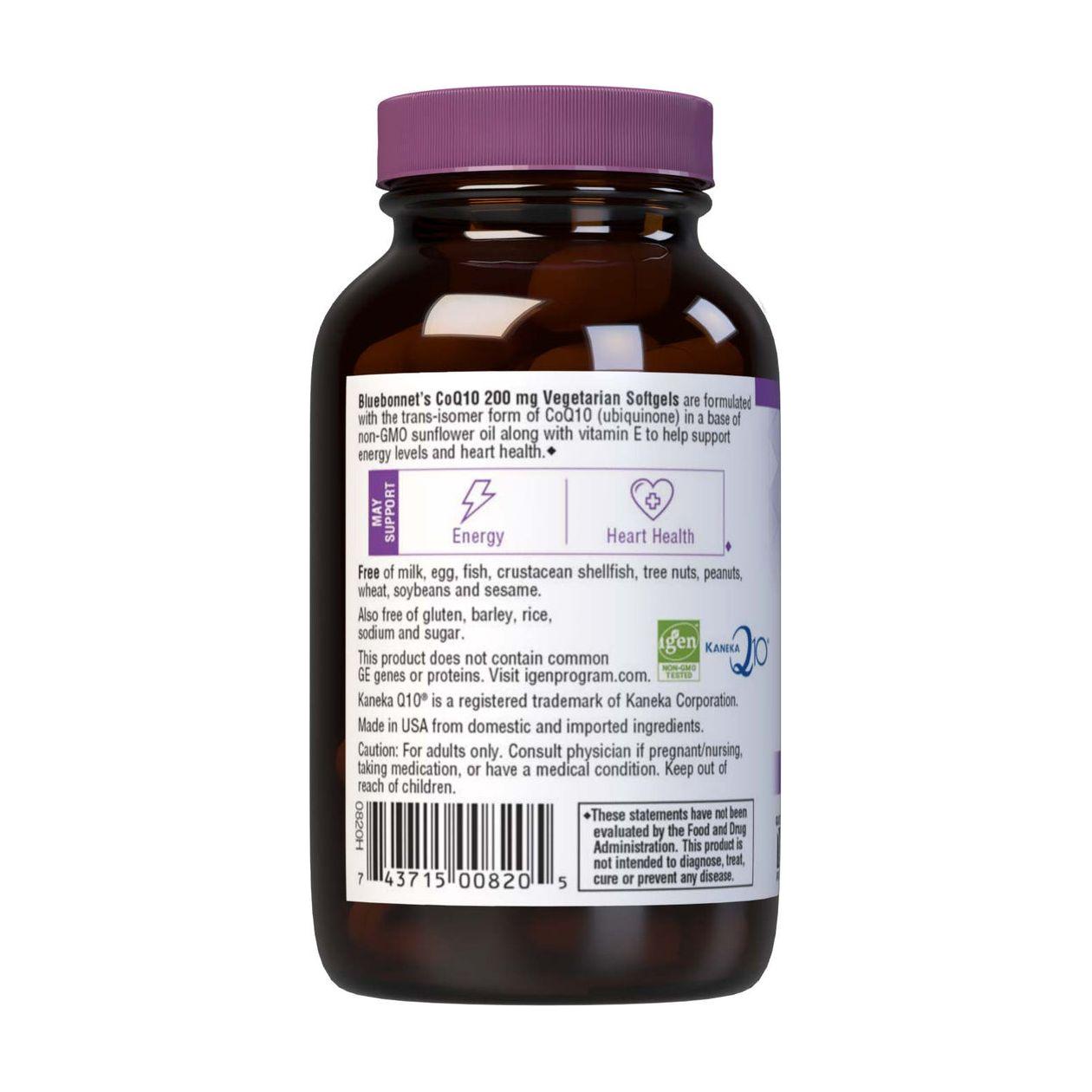 BlueBonnet CoQ-10 200 mg, 60 Vegetarian Softgels