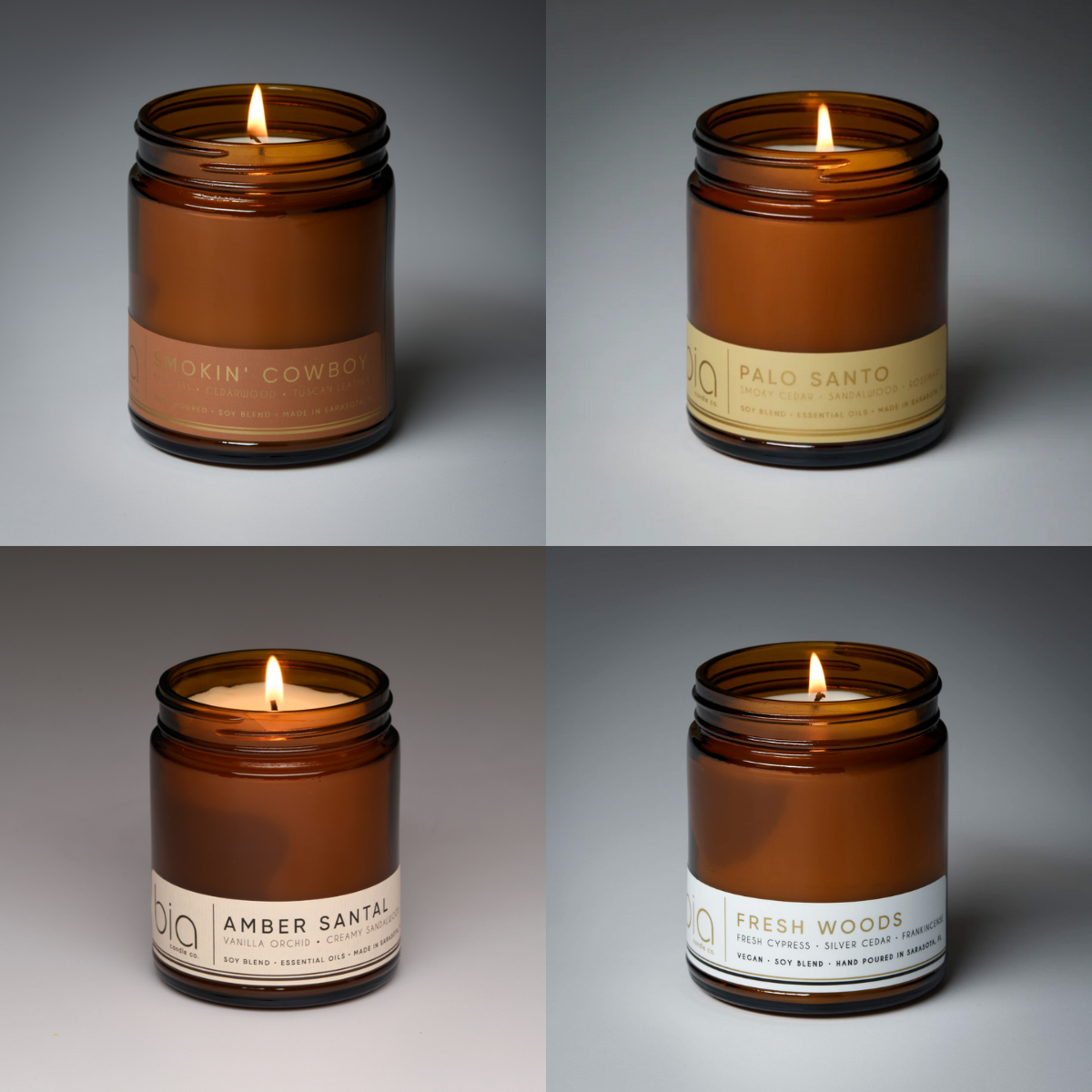 S/4 Scents for Men Candle Bundle
