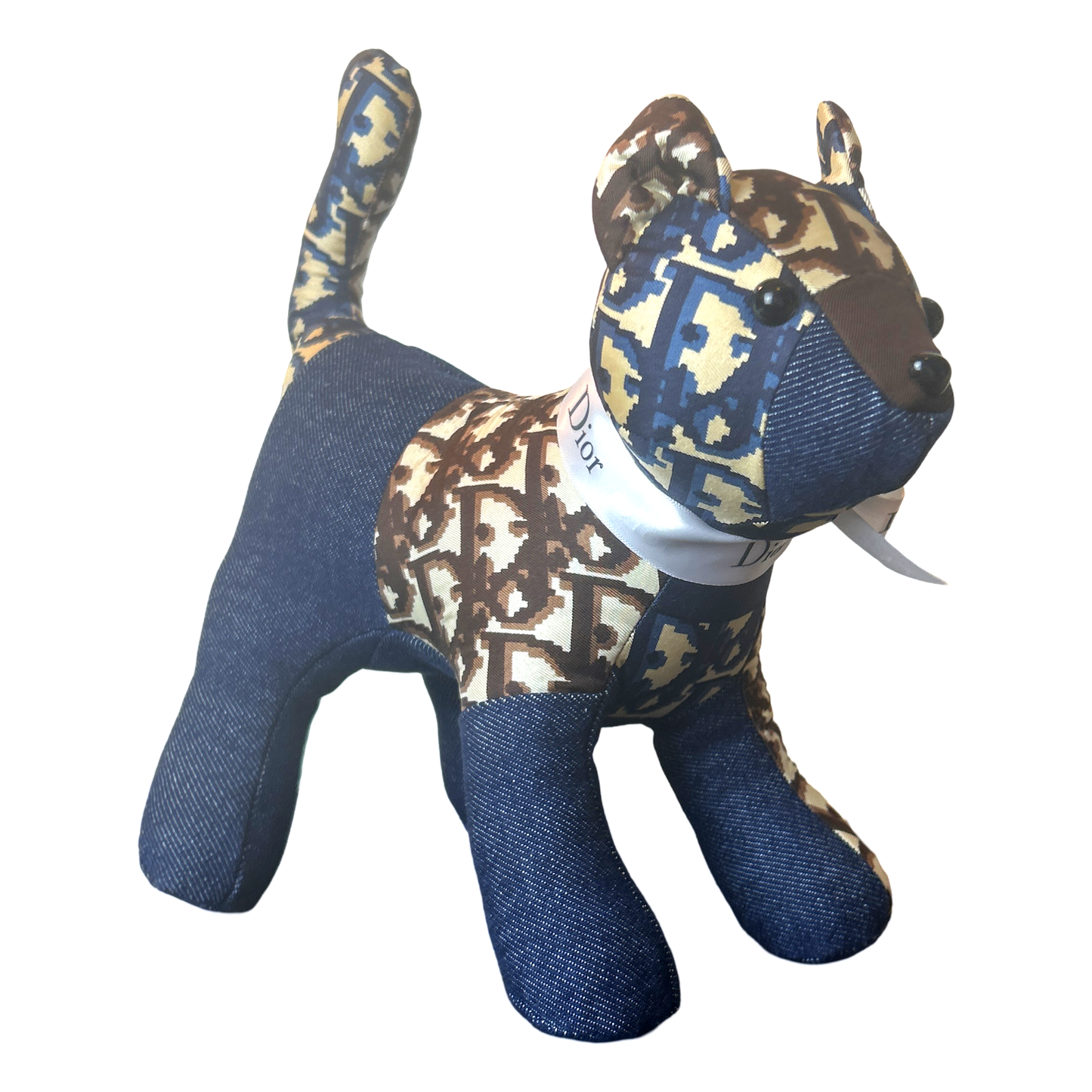 Trotter Vintage Silk Scarf Patchwork Kitten