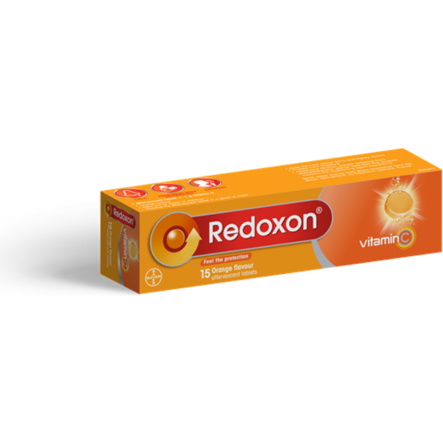 Redoxon Effervescent Vitamin C Tablets, Orange Flavored - 15 tablets / 2.89 Oz - Osadia Concept Store