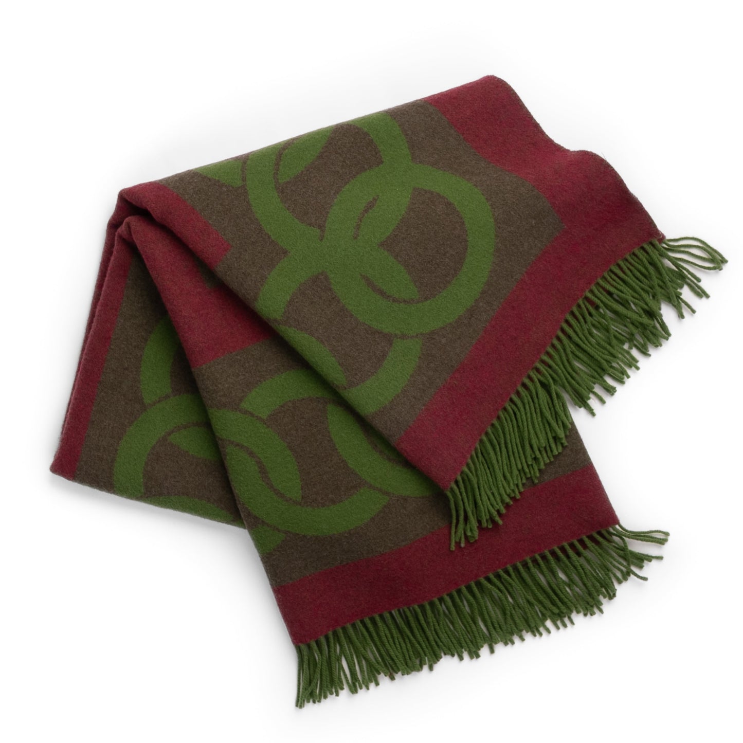 Equestrian Link Reversible Throw – Extra-Fine Italian Merino Wool | 56" x 72"