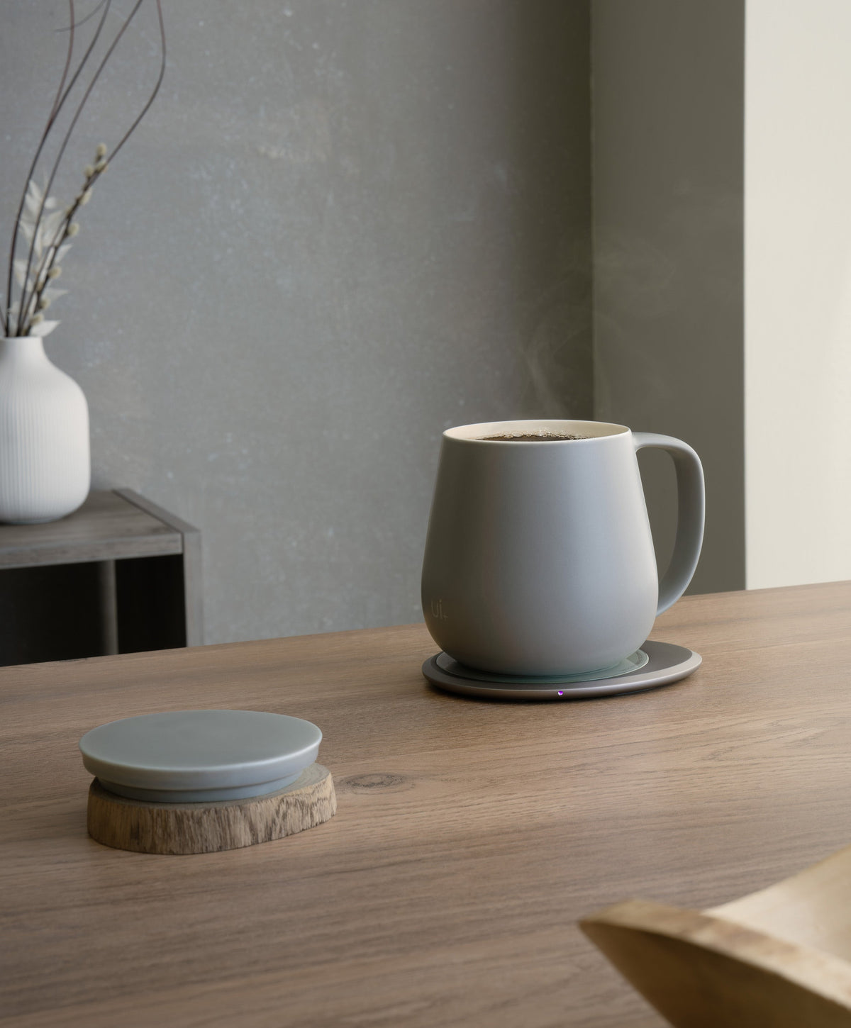 Ui+ Self-heating Mug Set - Soft Gray (SD)