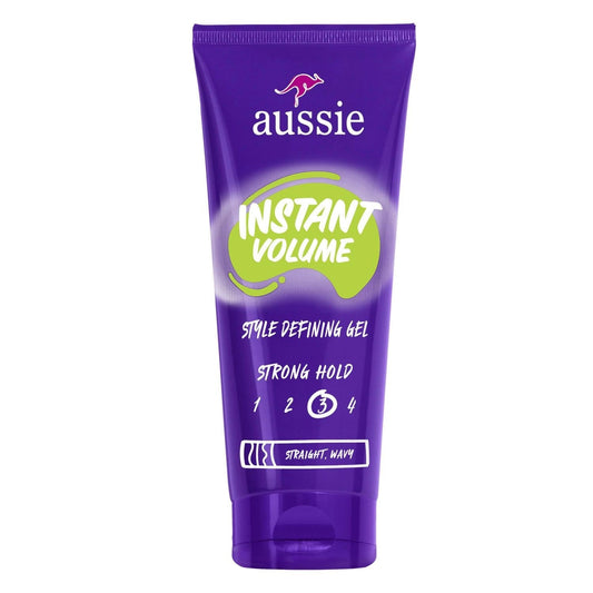 Aussie Instant Volume Style Defining Hair Gel, Styling For Straight And Wavy - 7 Ounce