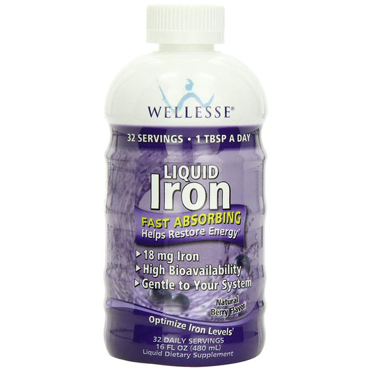 Wellesse Nature's Way Liquid Iron (18mg) - Berry Flavor