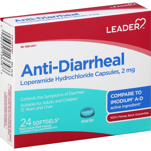 Leader Anti-Diarrheal, Softgels