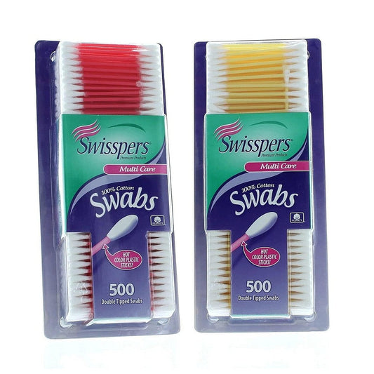 Swisspers Double Tipped Cotton Swabs 500ct