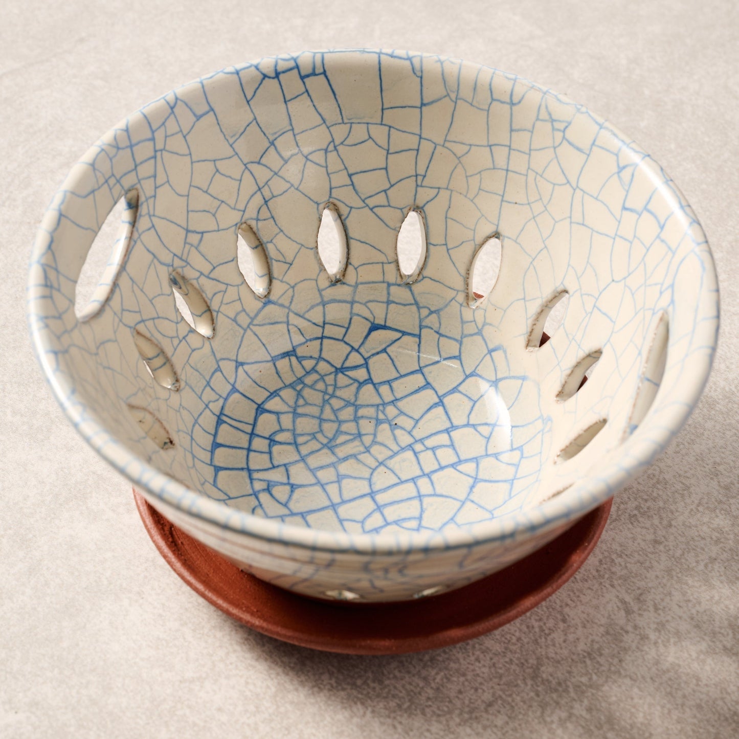 Ciya Blue Crackle Berry Bowl