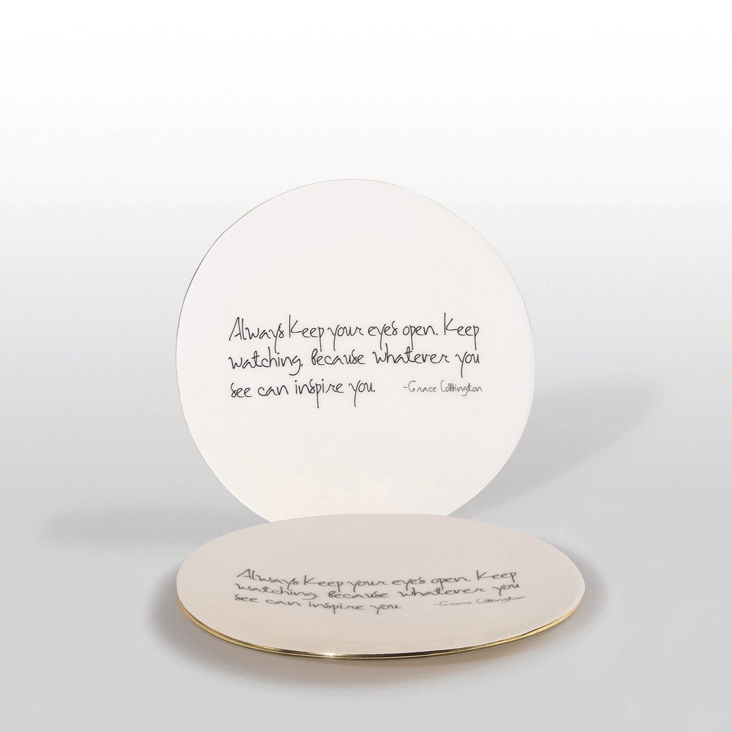 "Whatever You See Can Inspire You” Grace Coddington - Platter with Quote