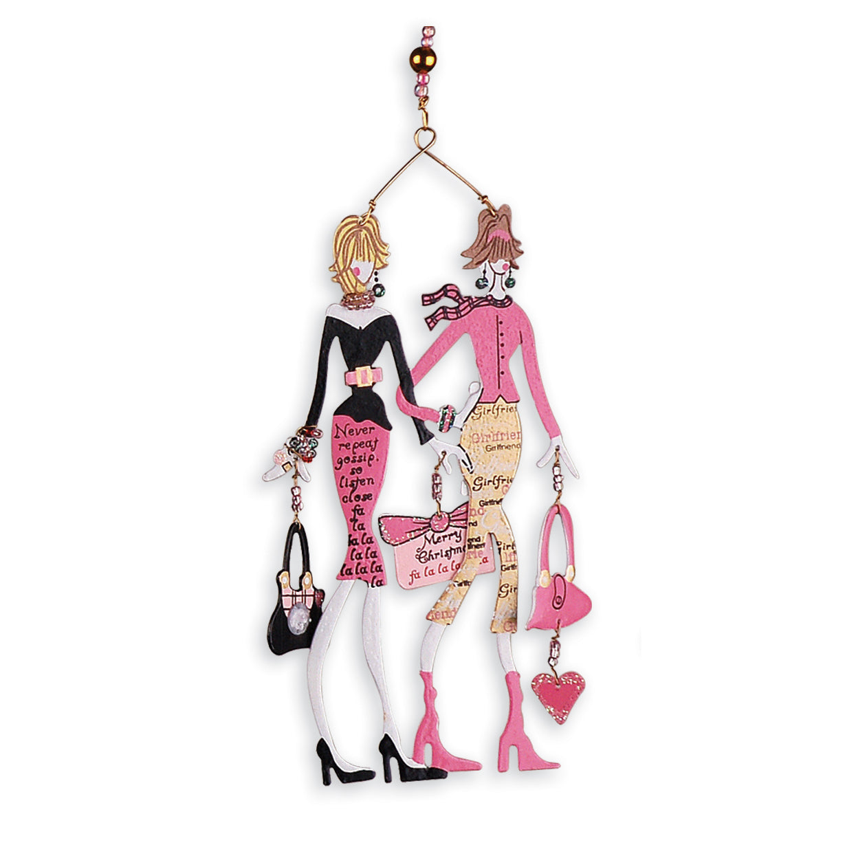 Chic Boutique Girlfriends Ornaments - Set of 4