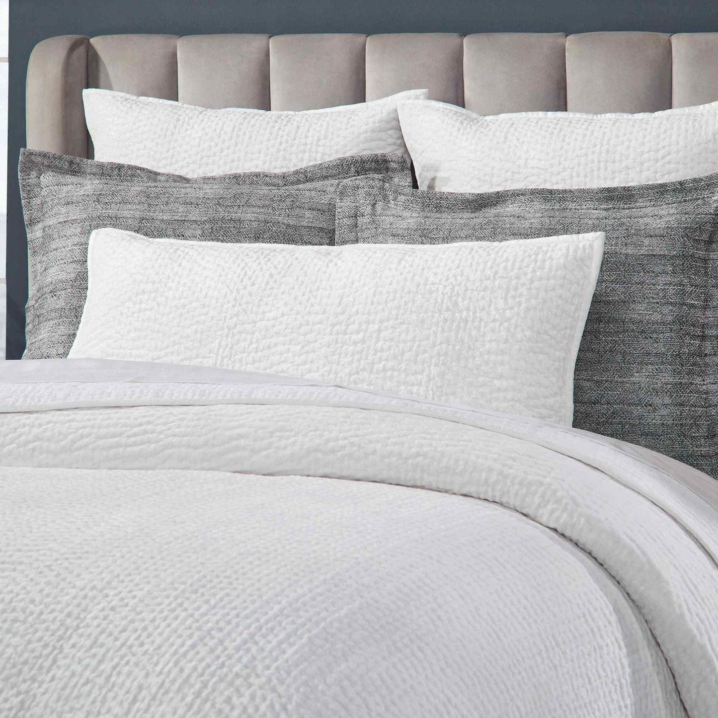 Laguna Pick Stitch Velvet Coverlet - Clearance