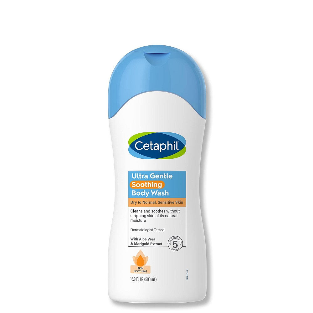 Cetaphil Ultra Gentle Body Wash, Skin Soothing, 16.9 Fl Oz