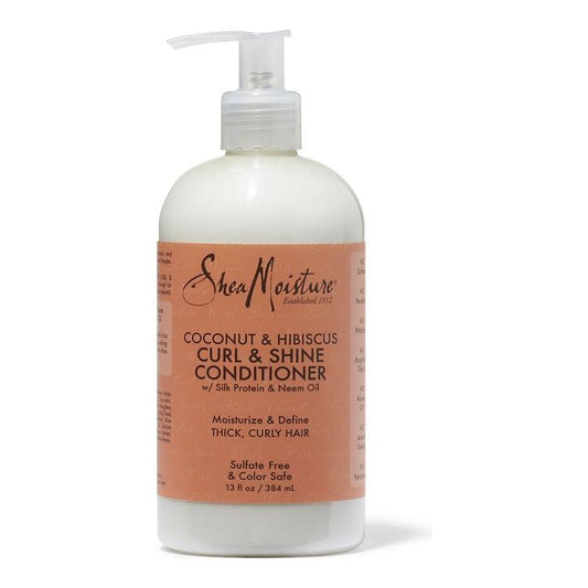 SheaMoisture Coconut & Hibiscus Conditioner, Curl & Shine 384ml