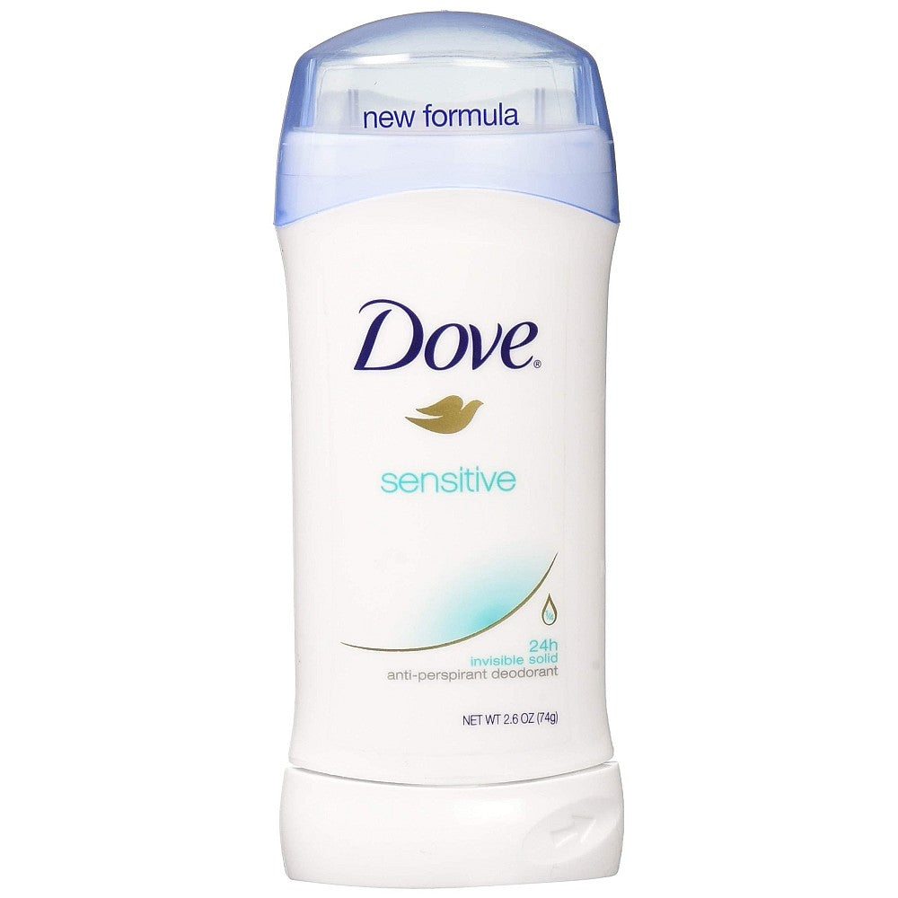 Dove Sensitive Skin Invisible Solid Antiperspirant And Deodorant Stick, 2.6 Ounce -- 12 Per Case
