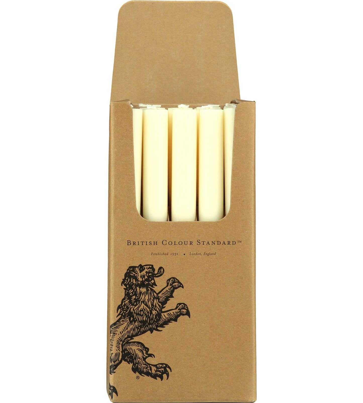 S/25 Pearl White Dinner Candles