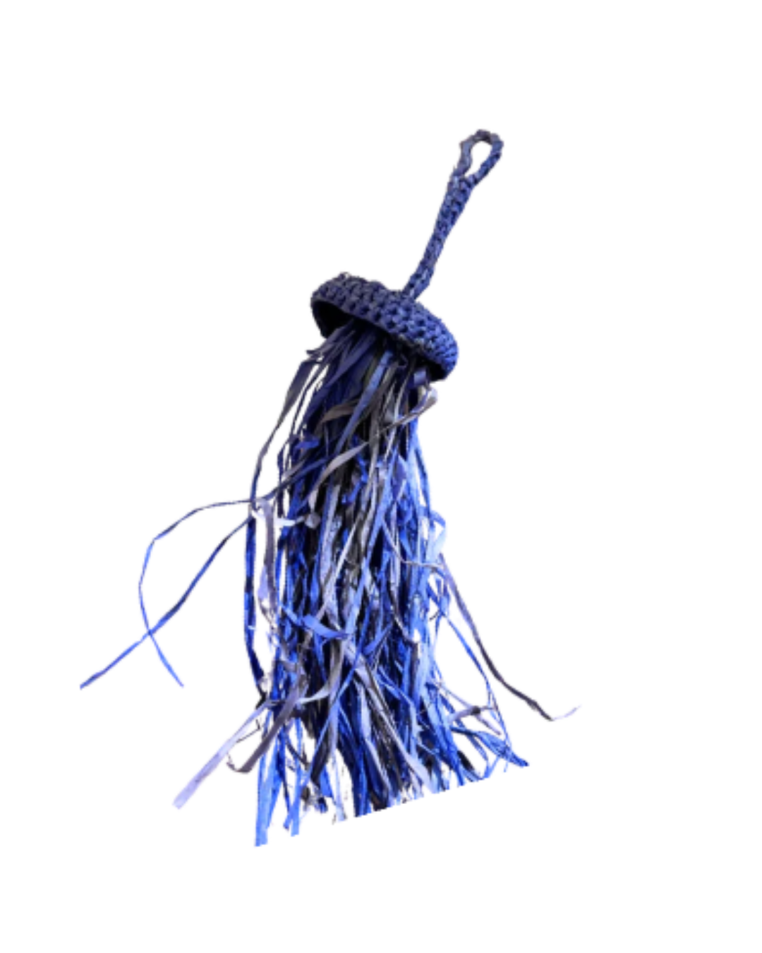 Jellyfish- Raffia Keyring