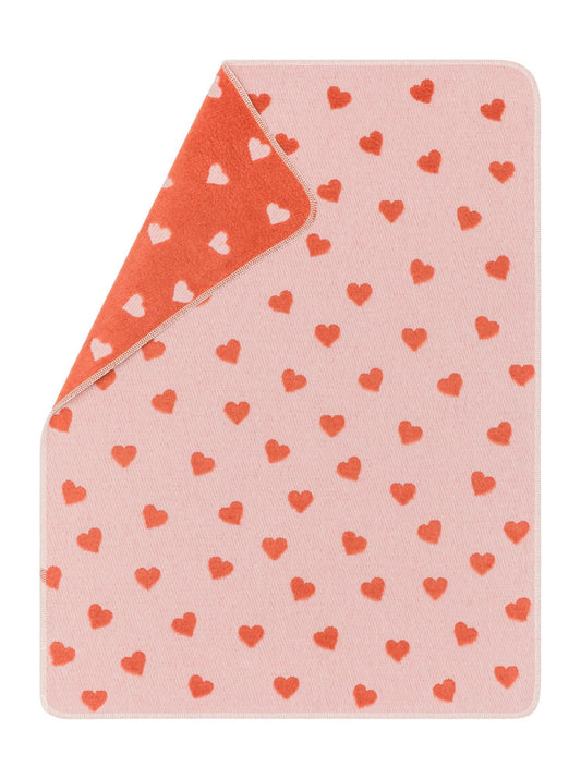 CARLA Baby Blanket "Hearts Allover"