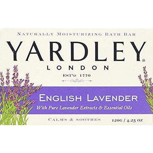 Yardley London Moisturizing Bar Soap, English Lavender, 4.25 Oz