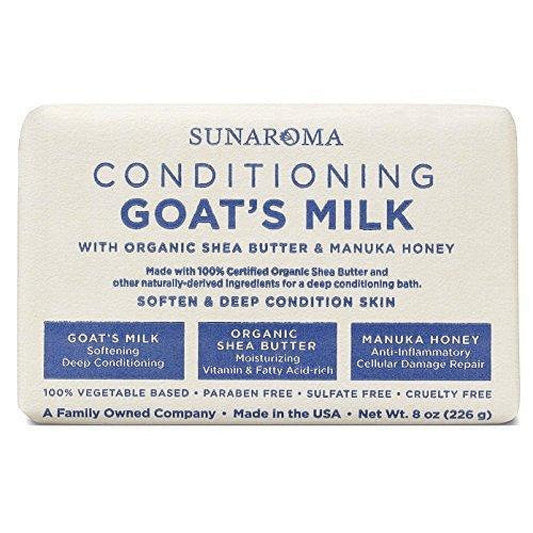 Sunaroma Goats Milk W/ Shea Butter & Manuka Honey Soap (8 Ounce)