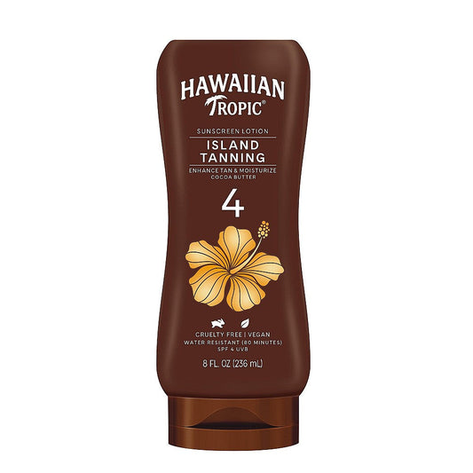 Hawaiian Tropic Sunscreen Lotion, Island Tanning, SPF 4 8 Fl Oz