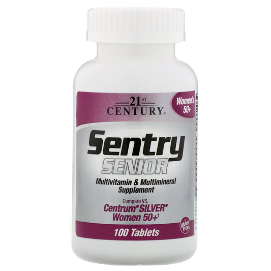 21st Century Sentry Senior, Multivitamin & Multimineral Supplement, Women 50+, 100 Tablets