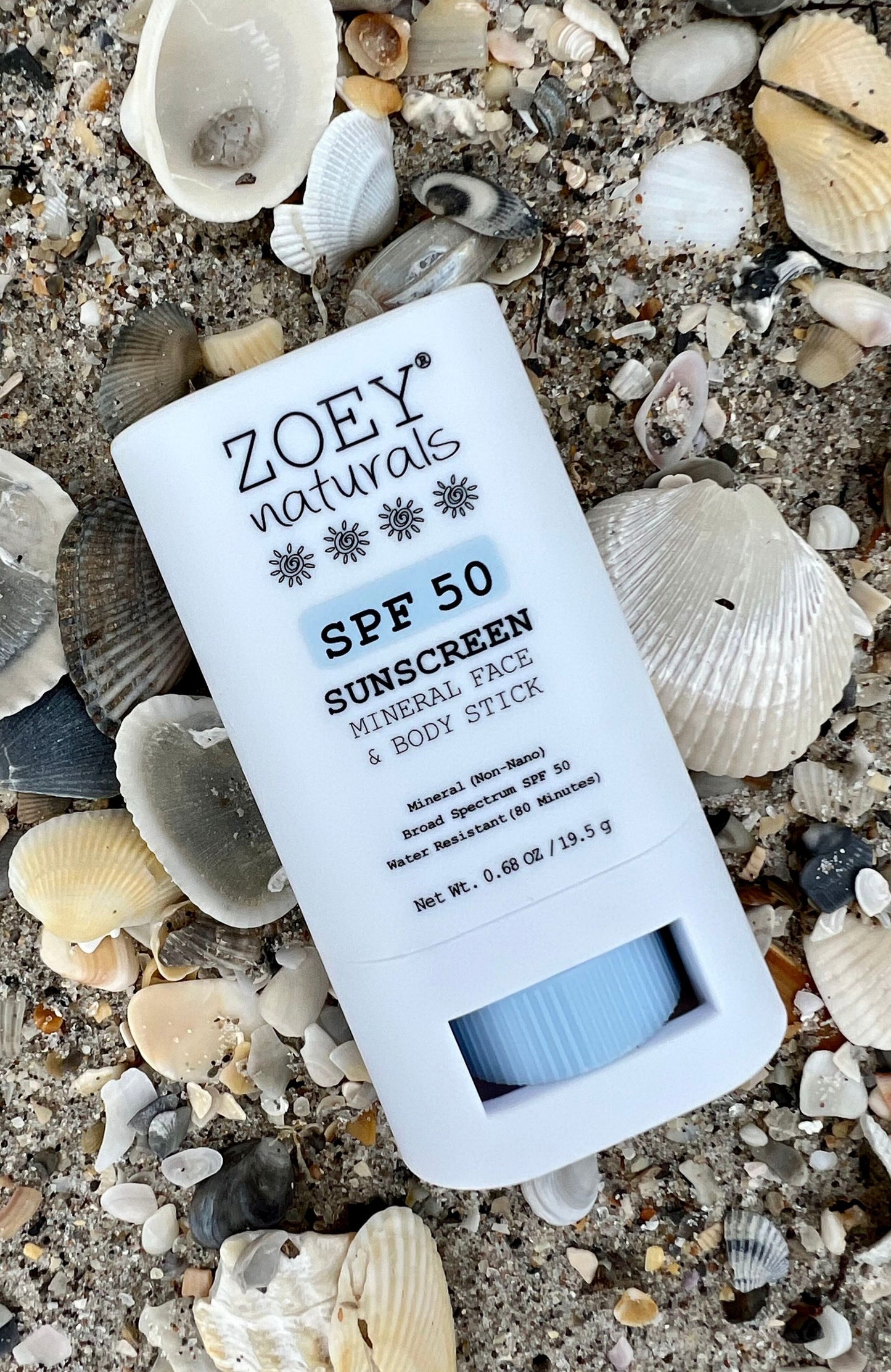 Zoey Naturals SPF 50 Mineral Sunscreen Stick