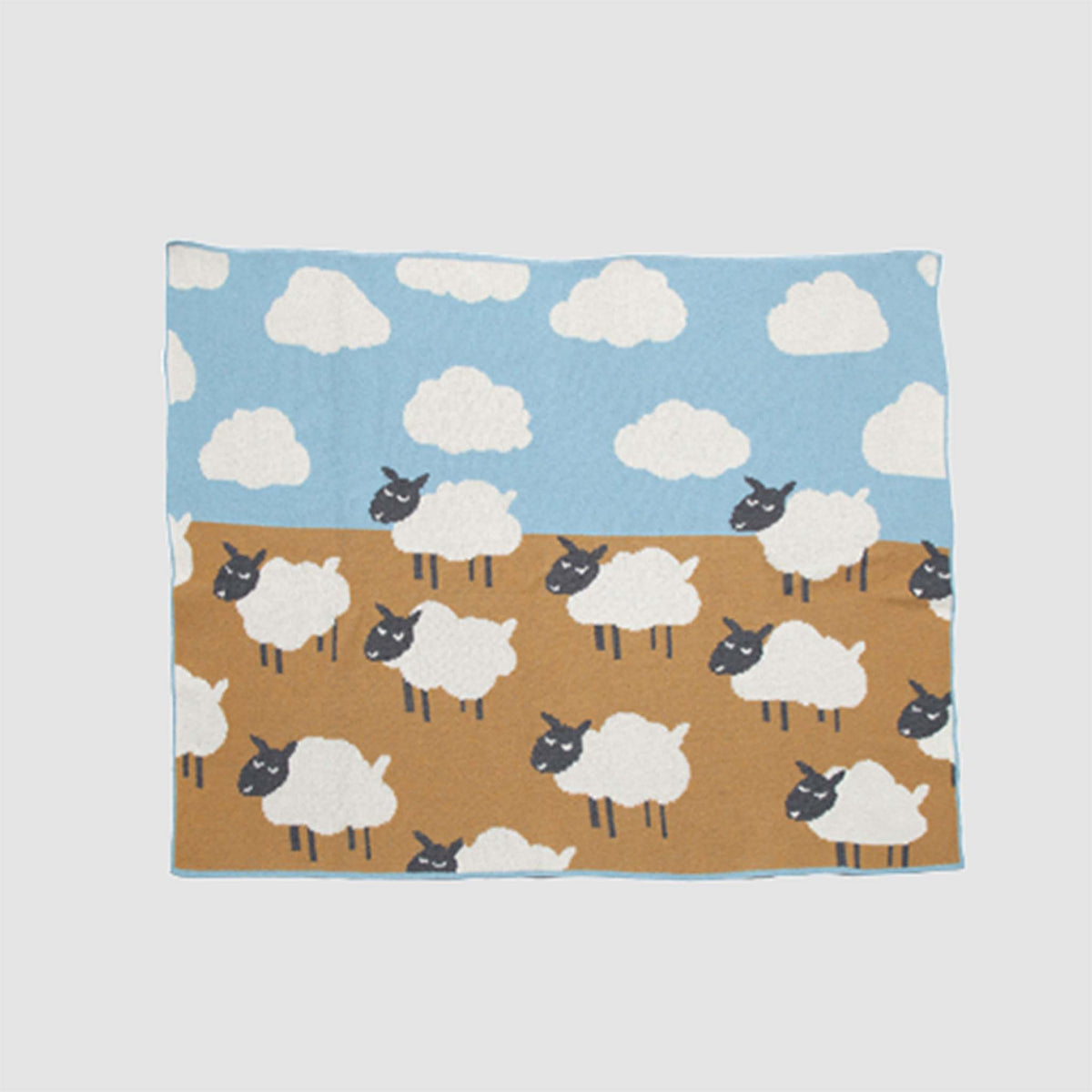 Baby Sheep - Cotton Knit Blanket