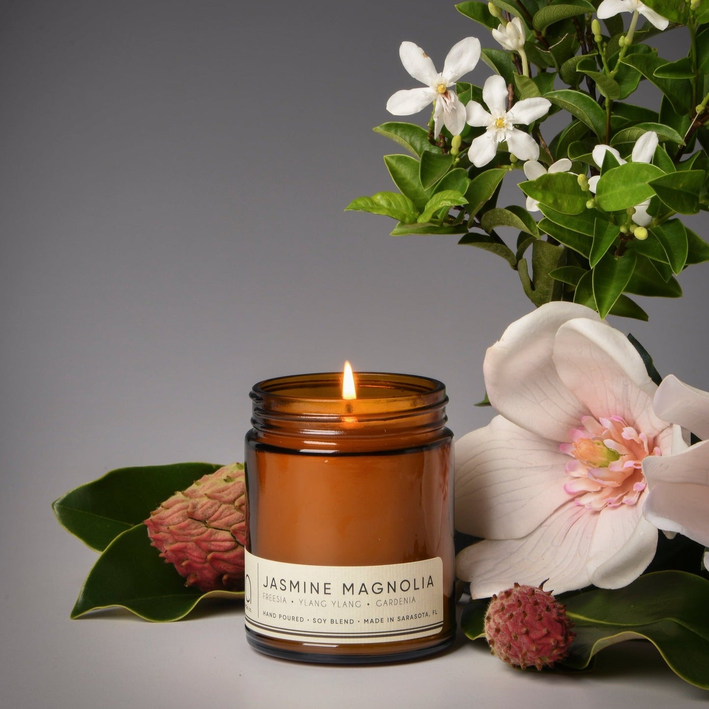 S/2 Jasmine Magnolia + No Man’s Rose Floral Duo