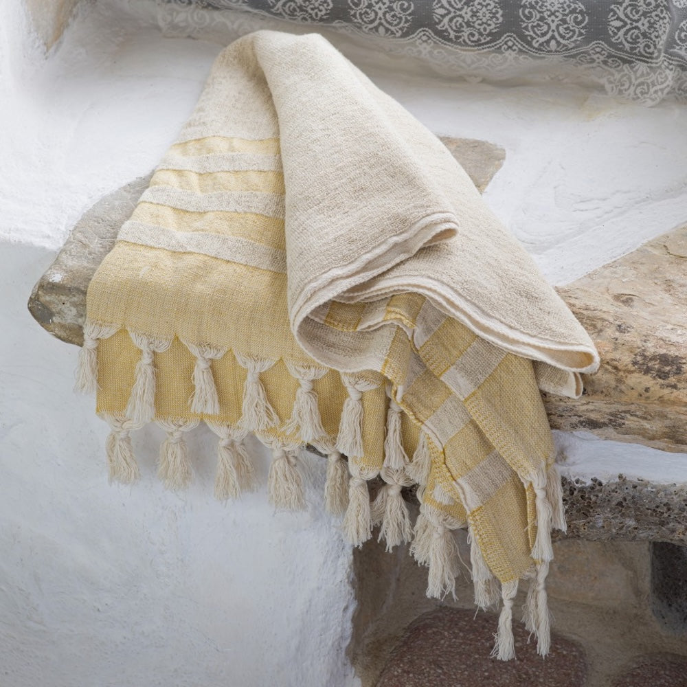 Hand loomed Linen Terry Bath Towel