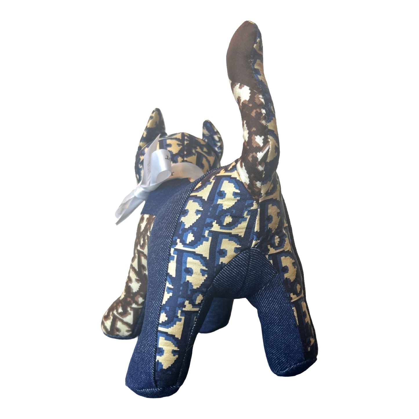 Trotter Vintage Silk Scarf Patchwork Kitten